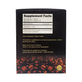 Ganoderma Reishi Coffee Mix cup steaming with rich aroma.