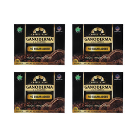 Ganoderma Reishi Coffee Mix sachet closeup for convenient, sugar-free single-serve use.