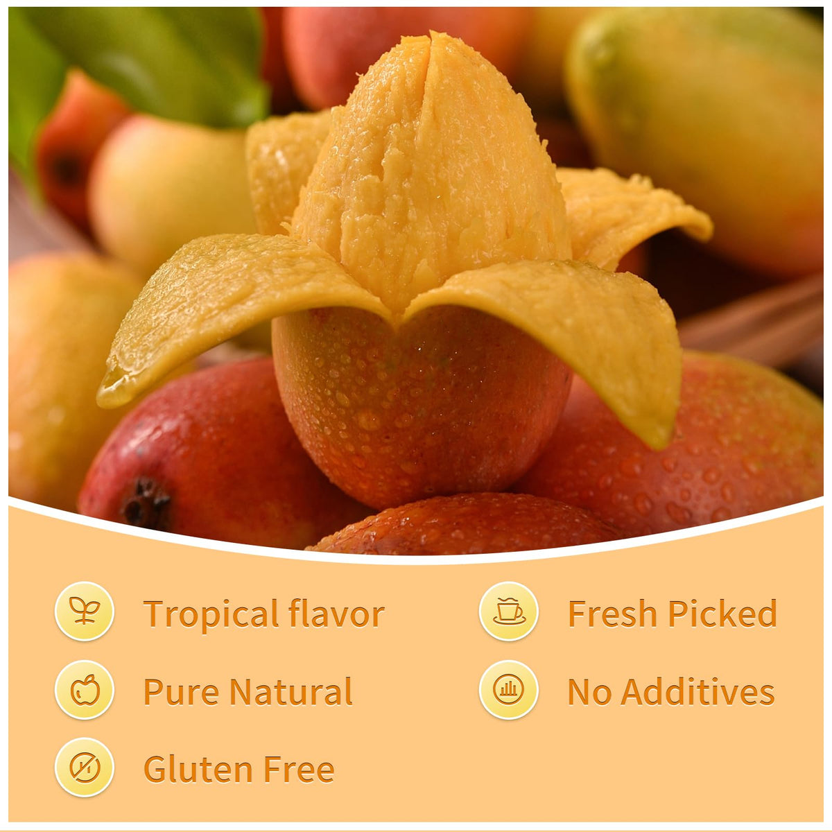 GaoGaoFen mango powder dispensed into bowl for cooking.