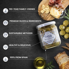 Garcia DE LA Cruz 1872 Spanish olive tapas board ready to serve