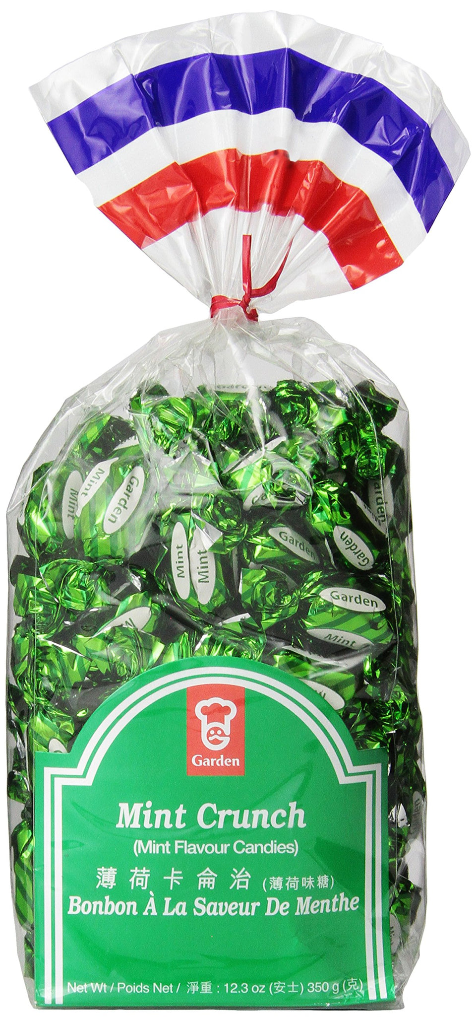 Garden Crunch Candy Mint pack view: refreshing mint flavor and crunchy texture for snacking.