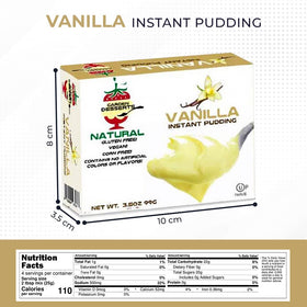Garden Desserts vanilla pudding mix used to make pie filling or frosting.
