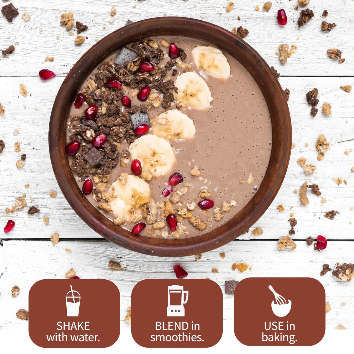Blender bottle mixing Garden of Life shake to creamy texture