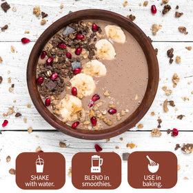 Blender bottle mixing Garden of Life shake to creamy texture
