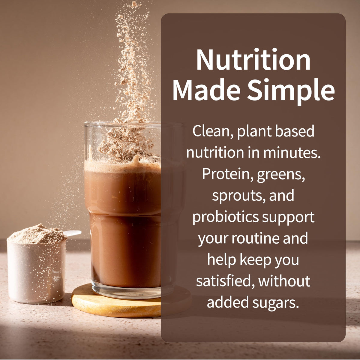 Garden of Life Meal Shake chocolate with sprouts and greens for a veggie boost