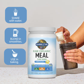 Garden of Life Raw Organic Meal probiotics and enzymes bottle with label