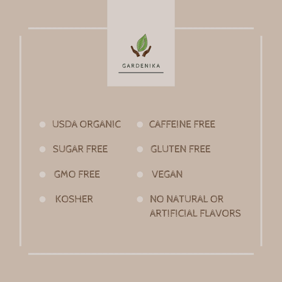 Gardenika tea from India origin label highlighting authentic sourcing