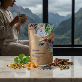 Gardenika blend with orange peel, lavender and cinnamon suggesting citrus-spice serenity