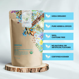 Gardenika organic fennel, senna, and ginger blend in a warm brew for gentle daily wellness.