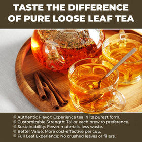 Gardenika Serenity Glow brewed tea in cup reveals inviting color and soothing sip.