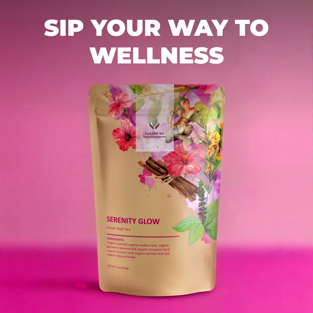 Gardenika Serenity Glow kosher label signals purity and adherence to quality standards.