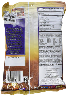 Gardetto's Rye Chips deli style mustard box of seven, ideal for bulk snacking and shelf display.