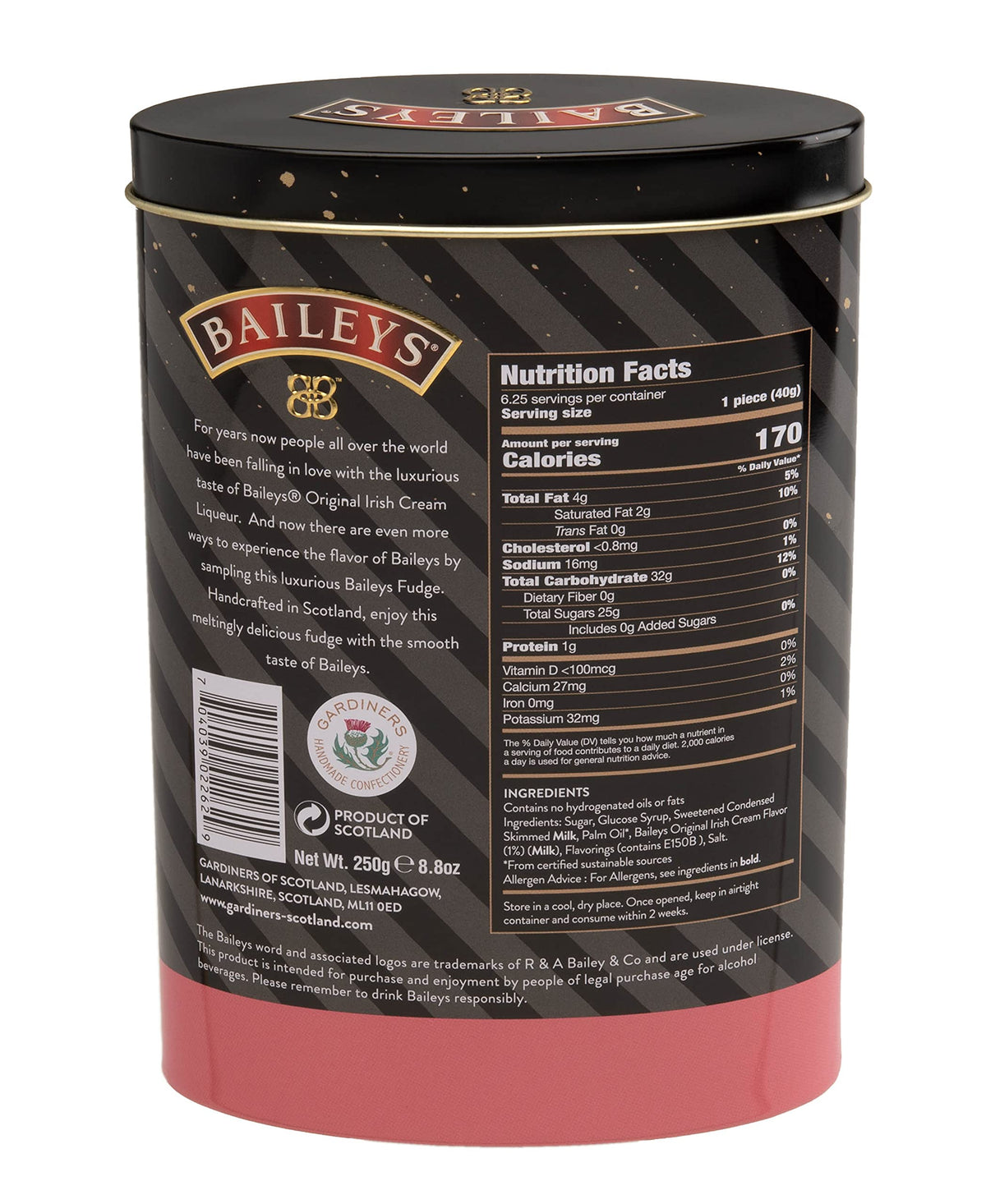 Baileys fudge texture close-up shows creamy swirls and indulgent aroma