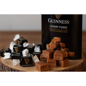 Gardiners of Scotland fudge on serving plate showcases elegant gifting presentation.