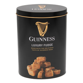 Gardiners of Scotland Guinness Luxury Fudge tin with 17 pieces, perfect for gifting.