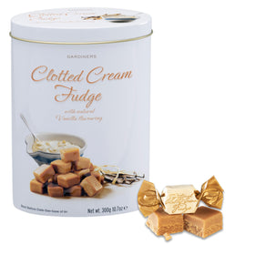 Gardiners of Scotland clotted cream fudge tin, premium treat ideal for gifting