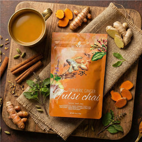Gardenika spiced brew in cup with inviting aromas for unwinding after day.