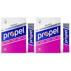 Garizze Propel Berry packets box for zero sugar hydration.