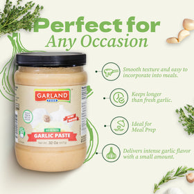 Garland Food garlic paste smooth texture ideal for spreading on breads.