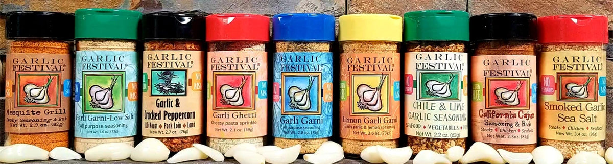 Garli Garni on garlic bread yields a golden crust.
