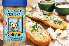 Garli Garni sprinkled on pasta for fragrant flavor.