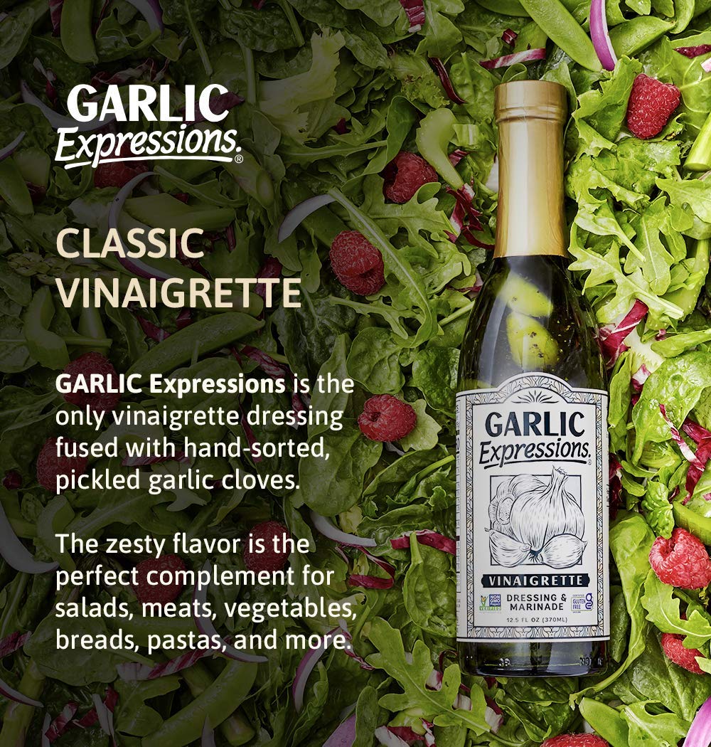 Garlic Expressions fresh garlic cloves flavor the dressing with balance.