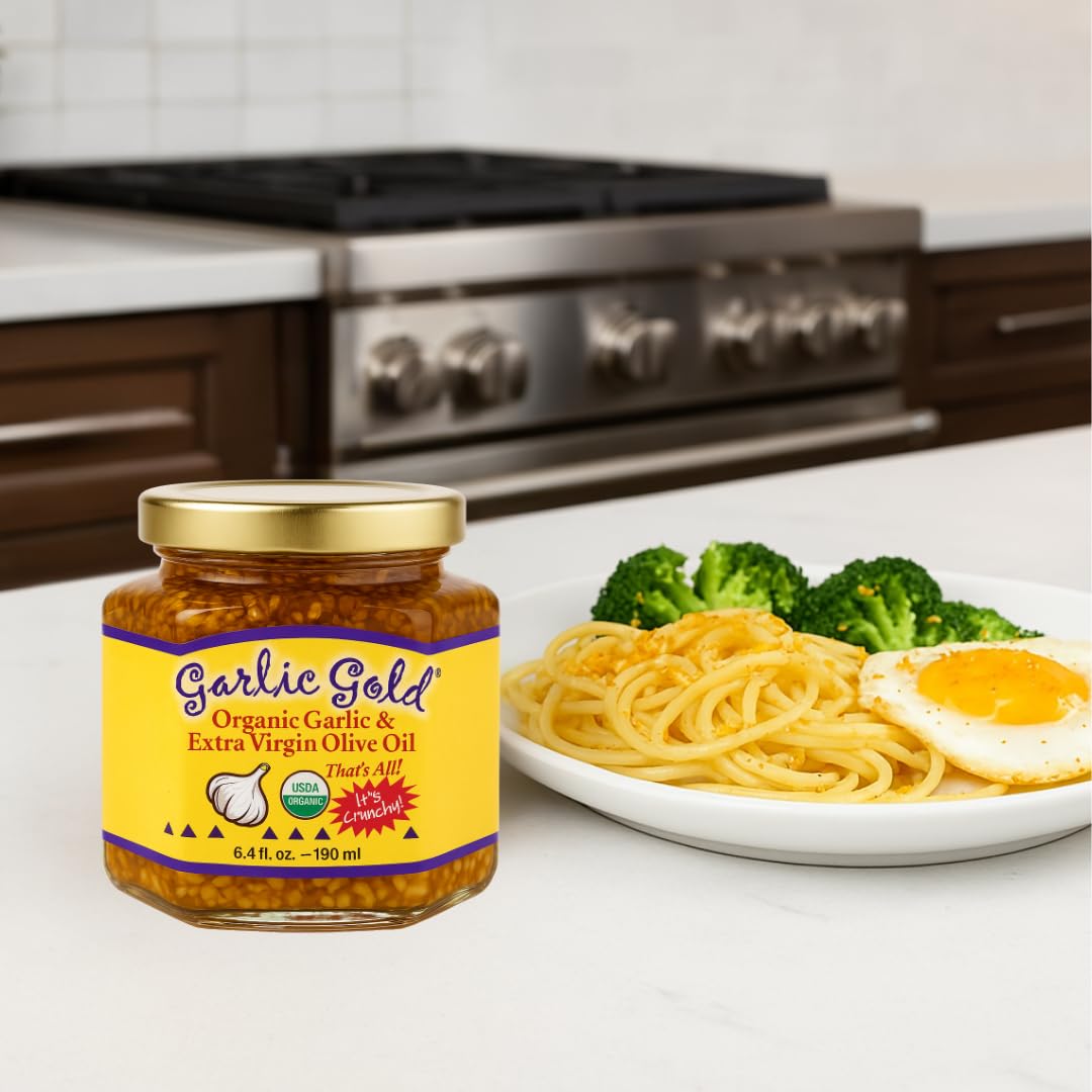 Garlic Gold on roasted veggies finishes dishes with flavor depth.