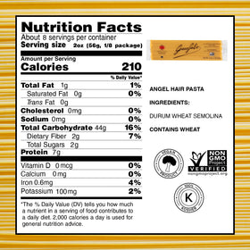 Garofalo angel hair pasta close-up shows delicate texture ideal with seafood.