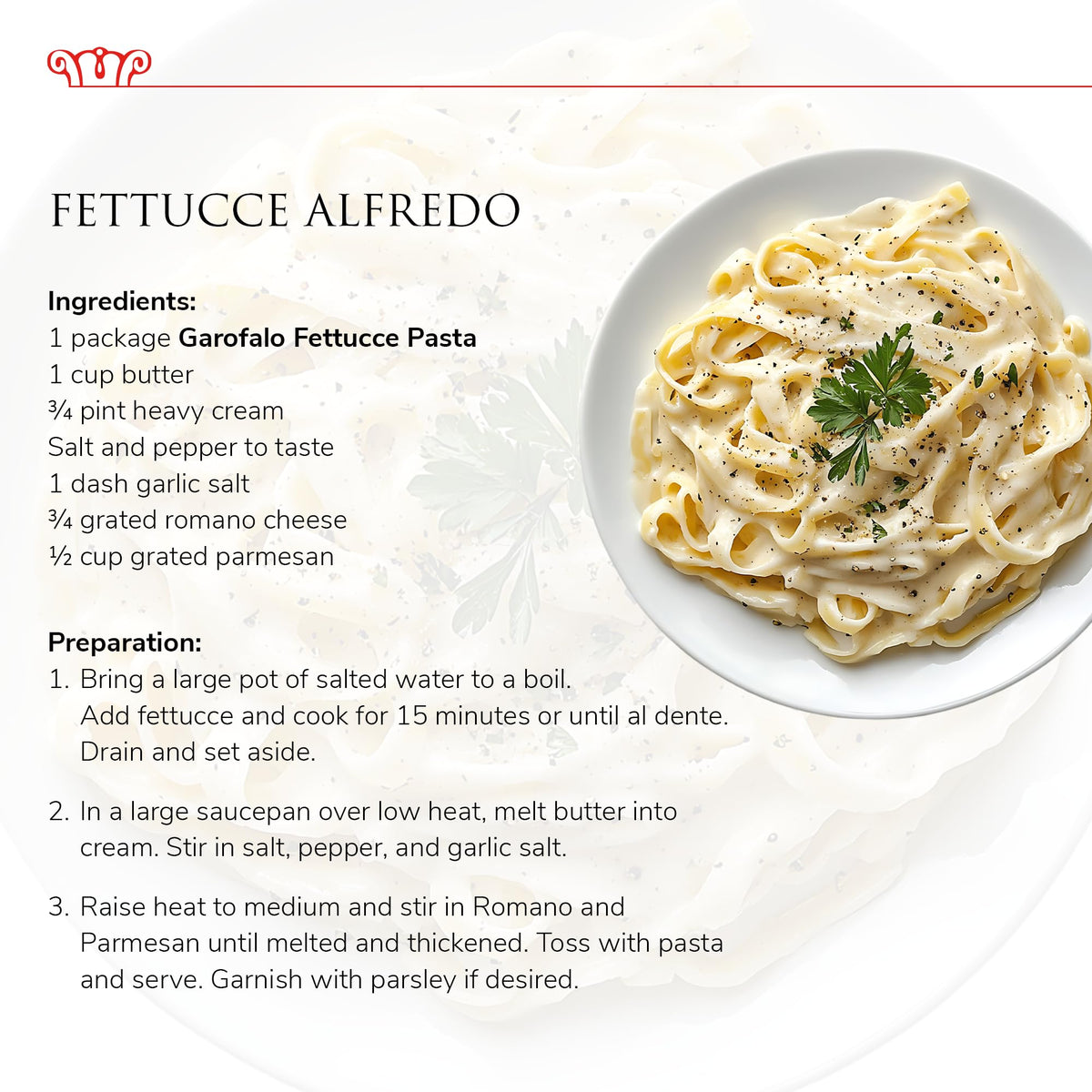 Garofalo bronze-die texture helps cling to sauces.