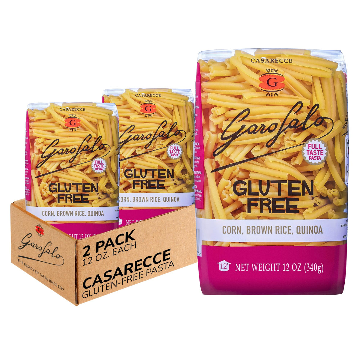 Garofalo casarecce al dente texture brings restaurant-quality bite to sauces.