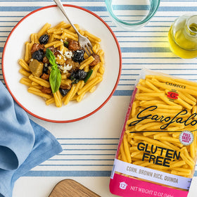 Garofalo corn-rice-potato-quinoa blend pasta delivers natural flavor and texture.