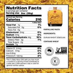 Garofalo bronze-drawn farfalline texture highlights sauce cling and flavor.
