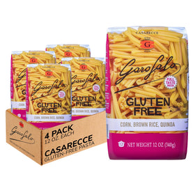 Garofalo gluten-free Casarecce pasta pack, ideal for al dente texture and rich sauces.