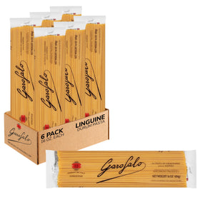 Garofalo linguine packaging highlights authentic Italian craftsmanship and PGI quality.