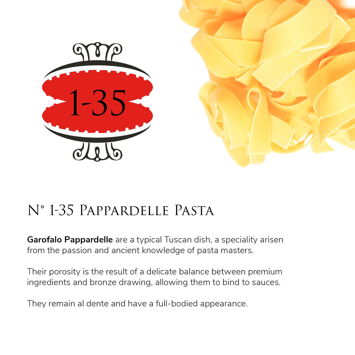 Garofalo pasta made in Italy delivers authentic flavor.