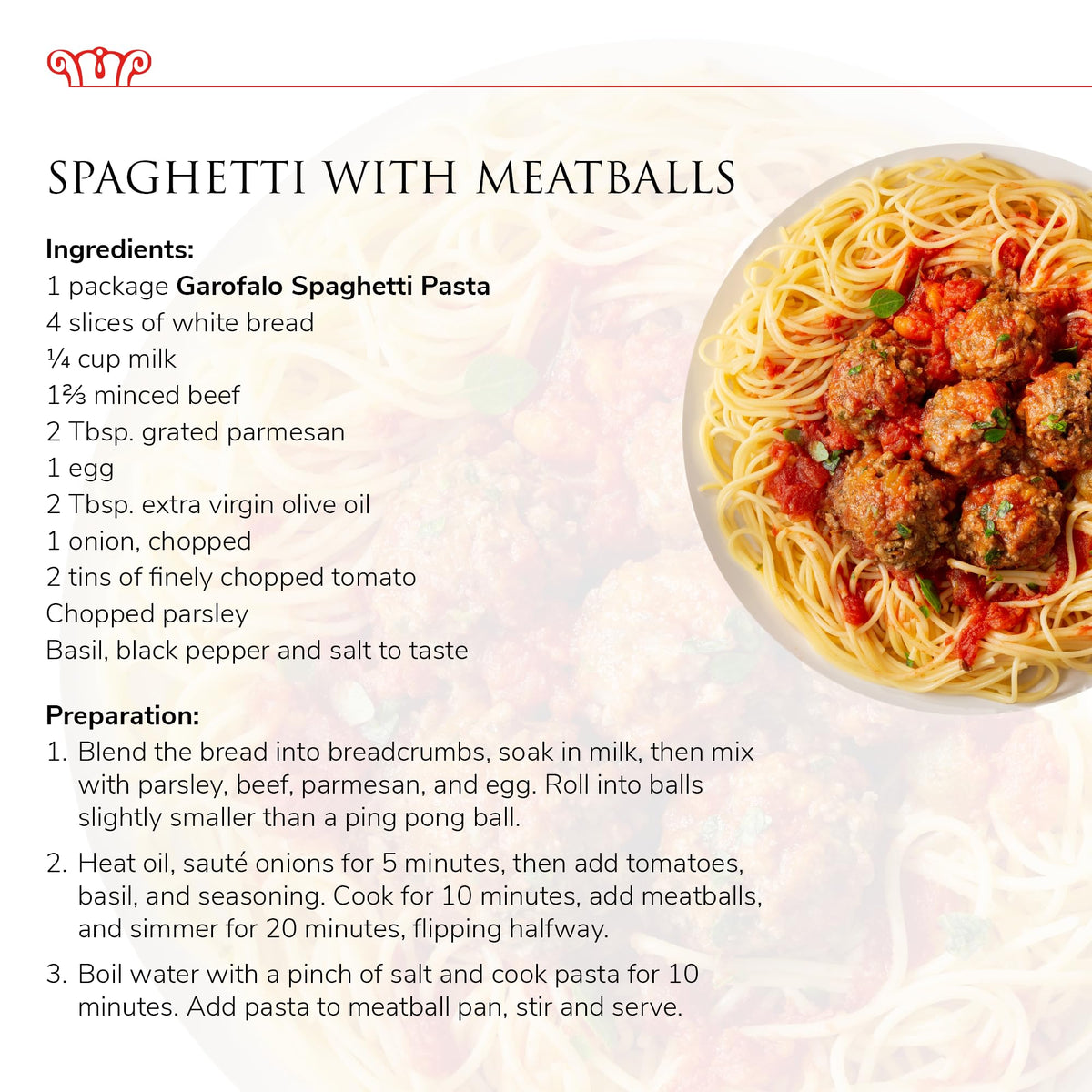 Garofalo Spaghetti transparent packaging highlights premium quality