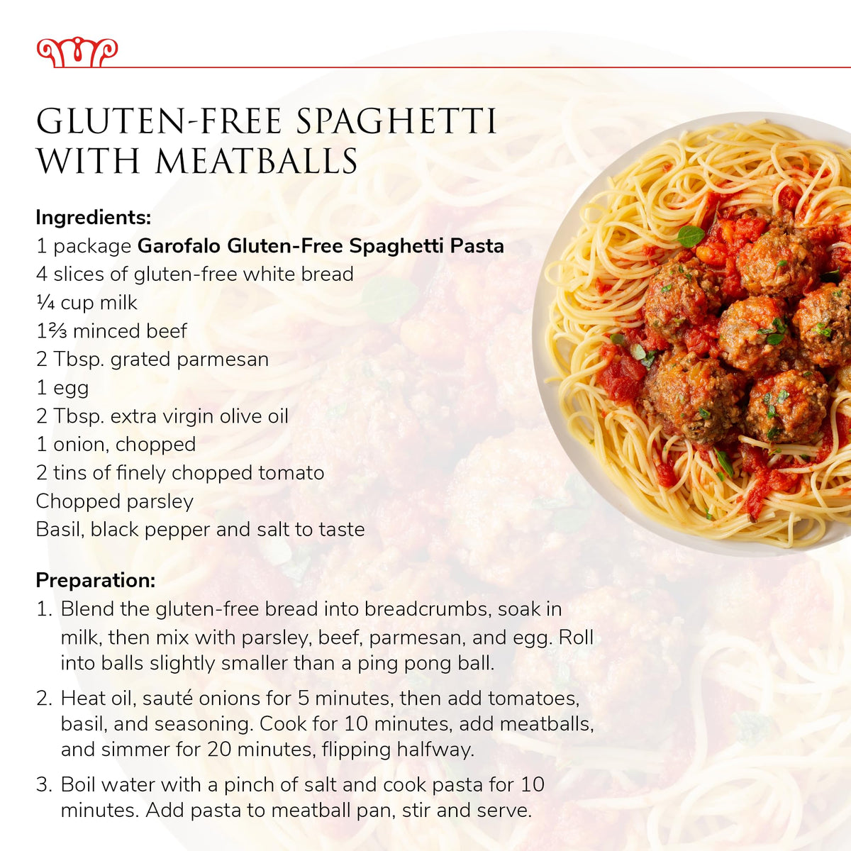 Garofalo spaghetti served with olive oil and tomato sauce invites simple-perfect meals.