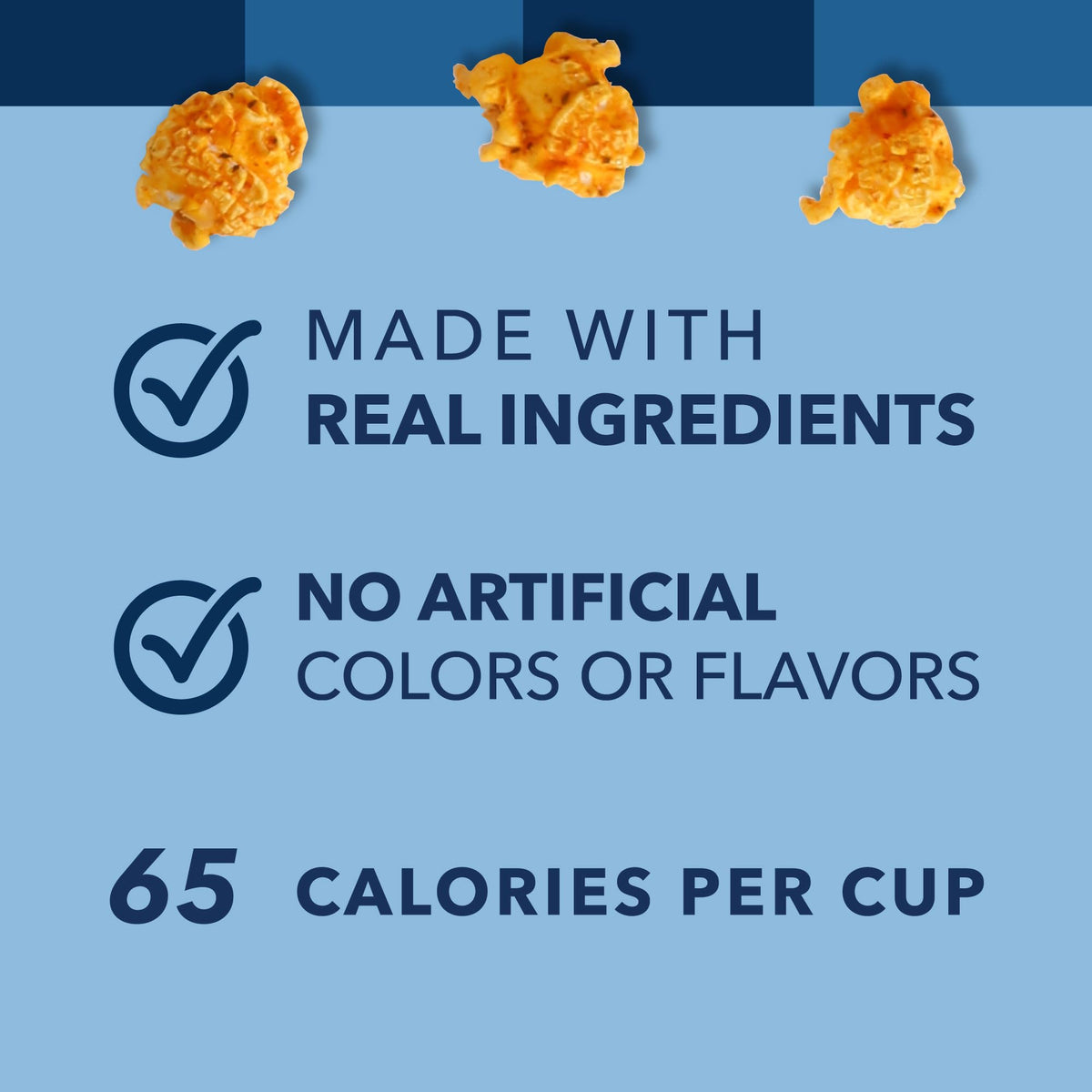 Garrett Popcorn Chicago Pizza closeup shows bold, cheesy pizza-inspired flavor.