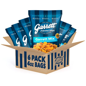 Garrett Popcorn Mix 6-pack bags ready for sharing and gifting.
