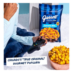 Garrett Popcorn small-batch ingredients emphasize craft-quality kernels.