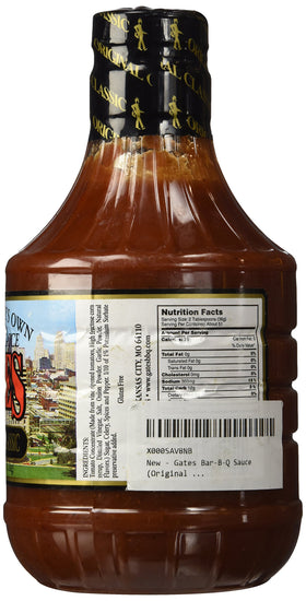 Gates Original label closeup showing classic KC flavor and spiced aroma.