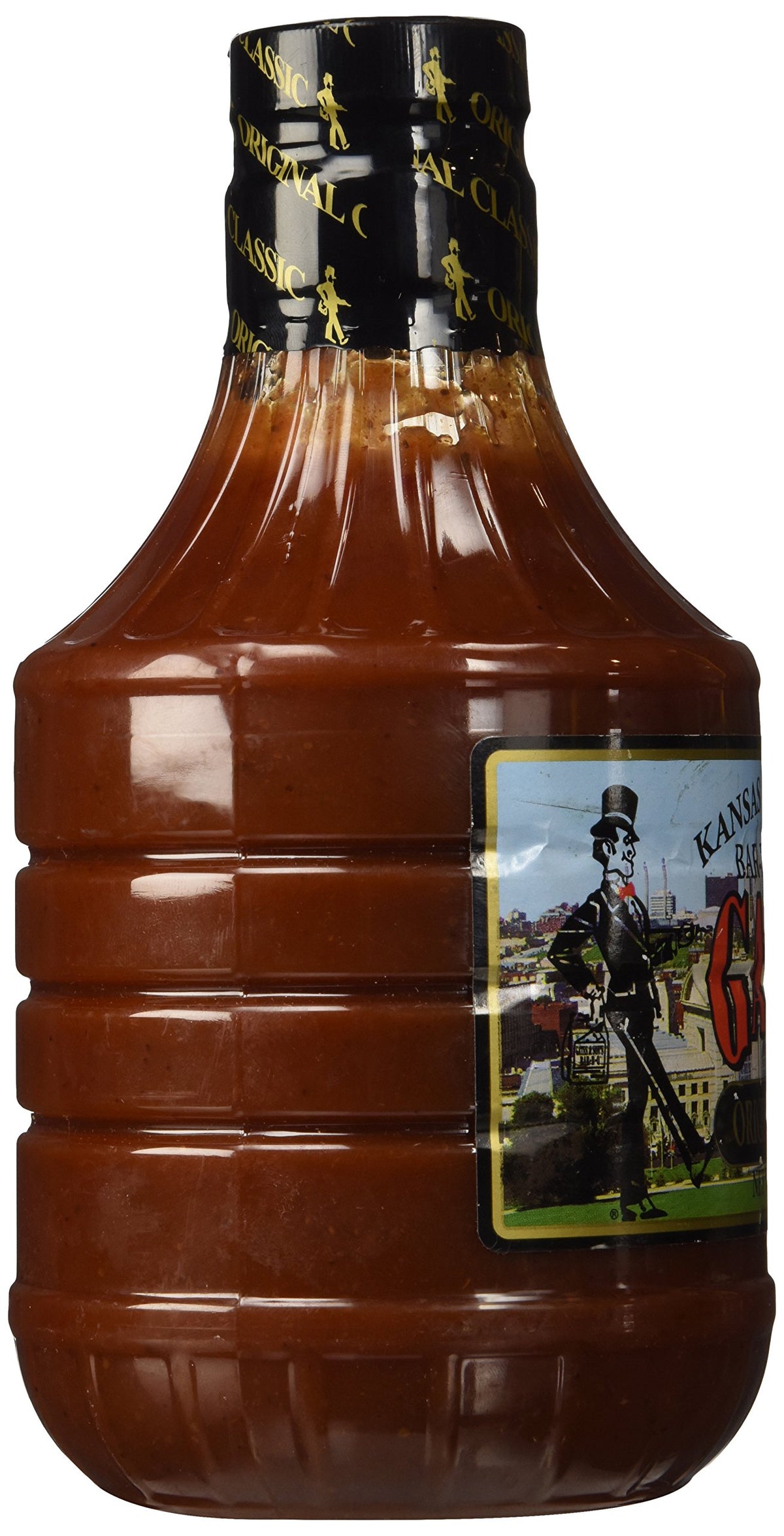 Gates Original sauce on marinated meat with tomato-based finish and depth.