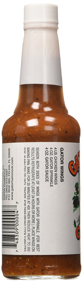 Gator Hammock Gator Sauce bottle close-up highlighting bold cayenne flavor for meals