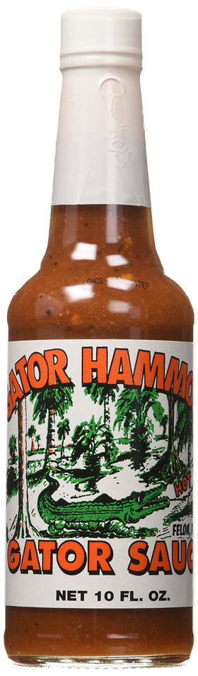 Gator Hammock Gator Sauce 10oz bottle ready to pour for wings