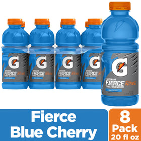 Gatorade Fierce Blue Cherry bottle pour during training session.