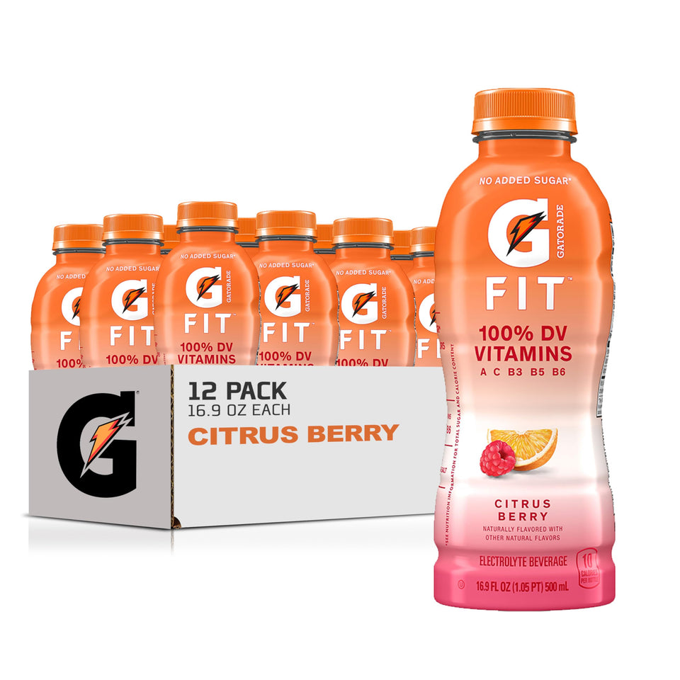 Gatorade Fit bottle with citrus-berry flavor for real hydration on the go