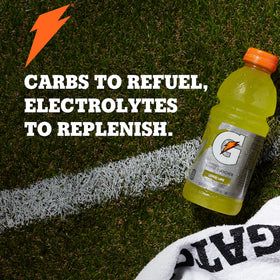 Gatorade Frost Glacier Freeze bottle close-up, refreshing hydration during workouts.