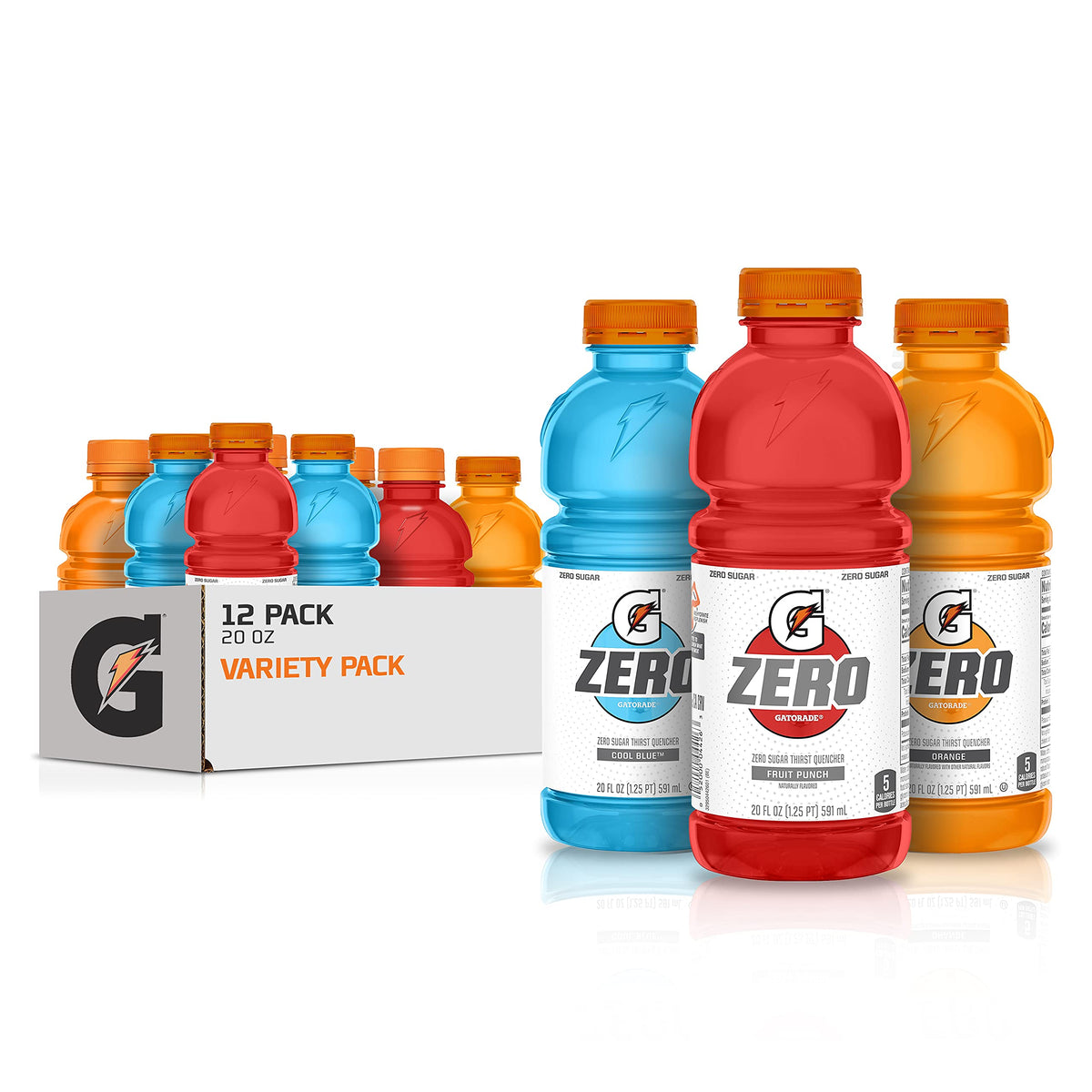 Gatorade G Zero Fruit Punch bottle ready for a workout hydration