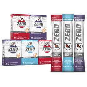 Gatorade G Zero Powder Fruit Punch packet for on-the-go zero-sugar hydration.
