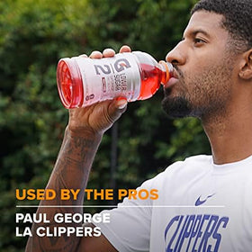 Gatorade G2 nutrition facts panel visible, quick reference for athletes.